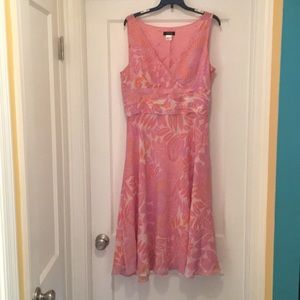 Pink floral dress